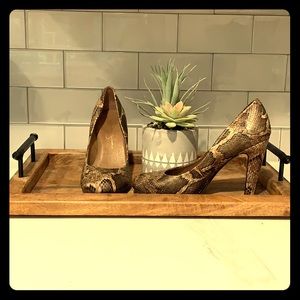 Jessica Simpson snake skin pumps